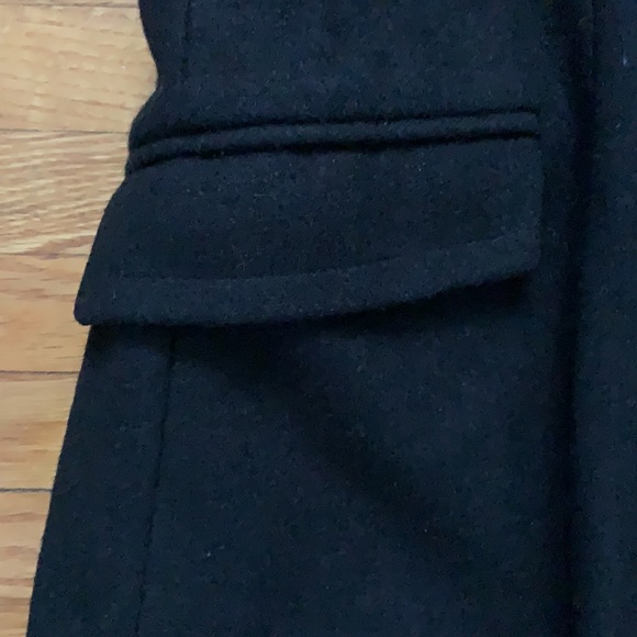 DOUBLE BREASTED TRENCH COAT BLACK ELLABEE SMALL - Picture 7 of 9